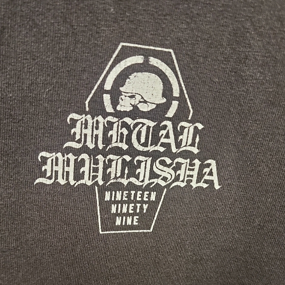 Metal Mulisha Thrashed Grunge Black Short Sleeve Tee - Picture 2 of 7